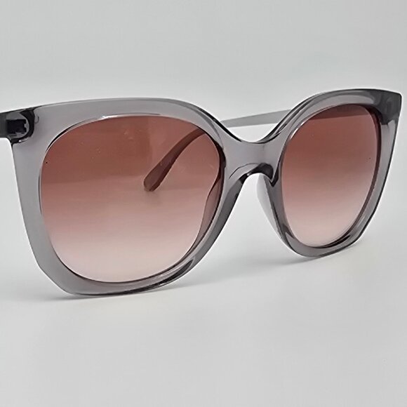 Coach HC8267 L1086 517613 Alexa Square Grey Frame Brown Lens Cat Eye Sunglasses